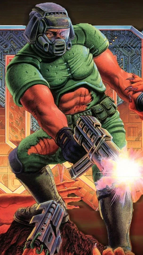 ai character: doom slayer background
