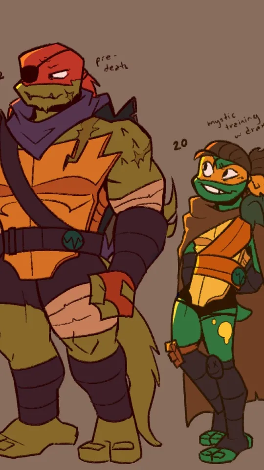 ai character: rottmnt7mininheven background
