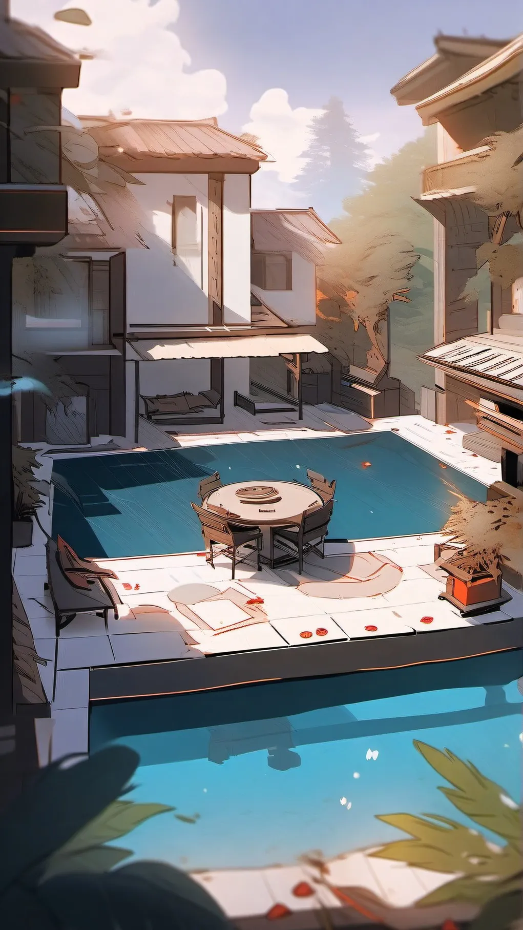 ai character: Fpe pool  background