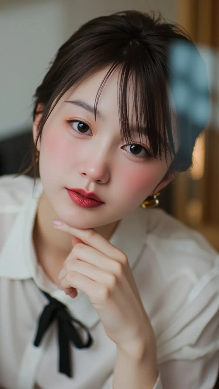 ai character: Minhee 민희 🌸 background