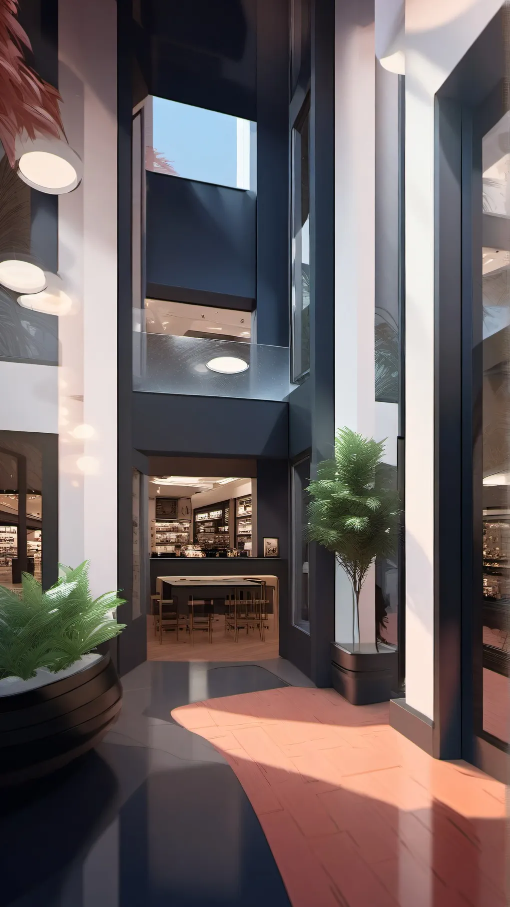 ai character: Gundam wing mall background