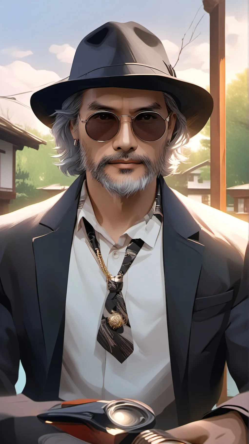 ai character: Search background