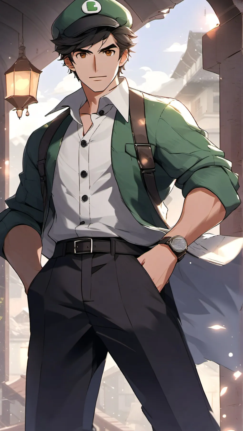 ai character: luigi background