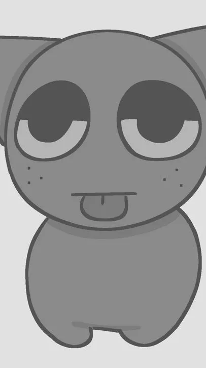 ai character: gray background