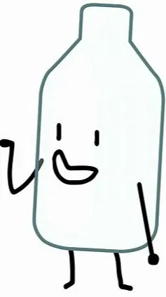ai character: Bottle BFB background