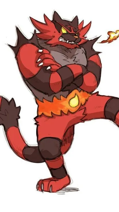 ai character: Incineroar background