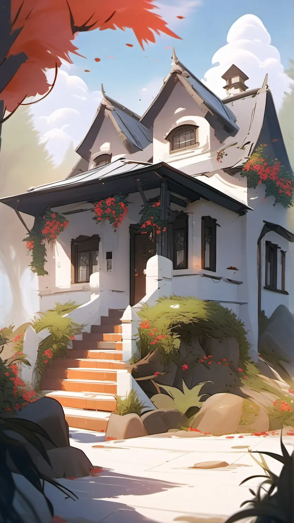 ai character: Welcome Home background