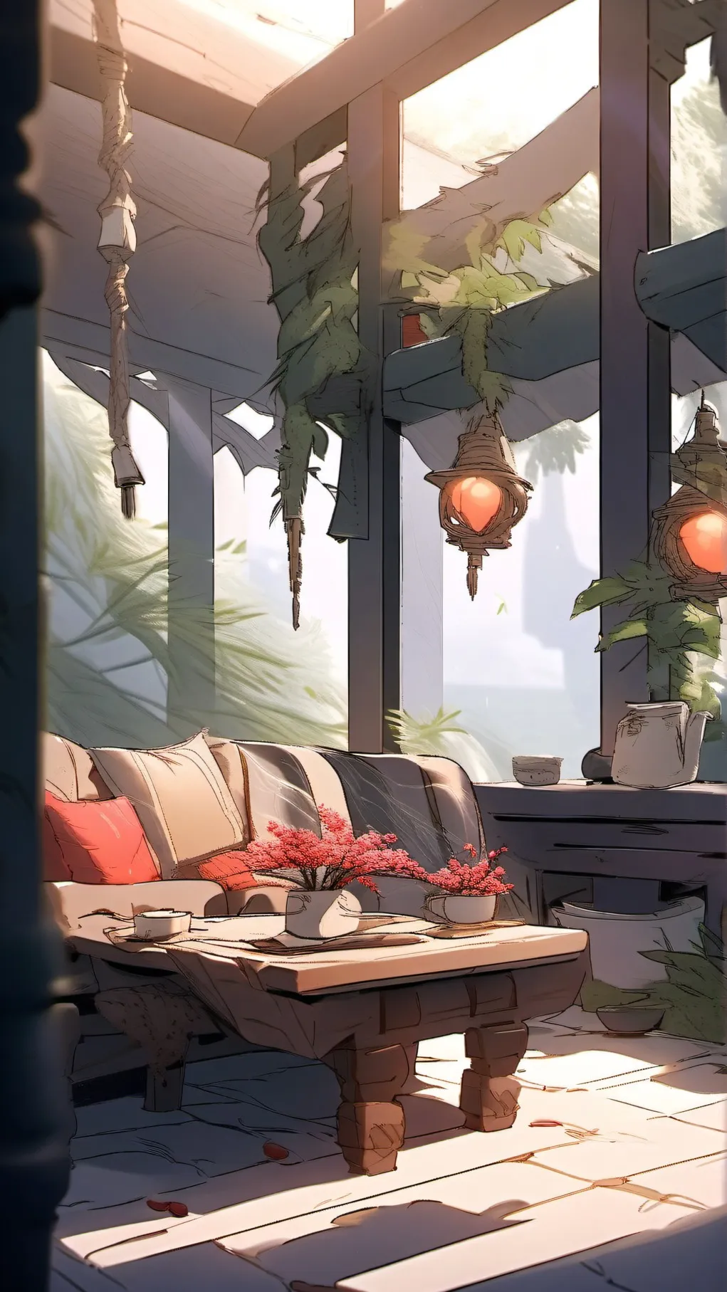 ai character: human x demon au background