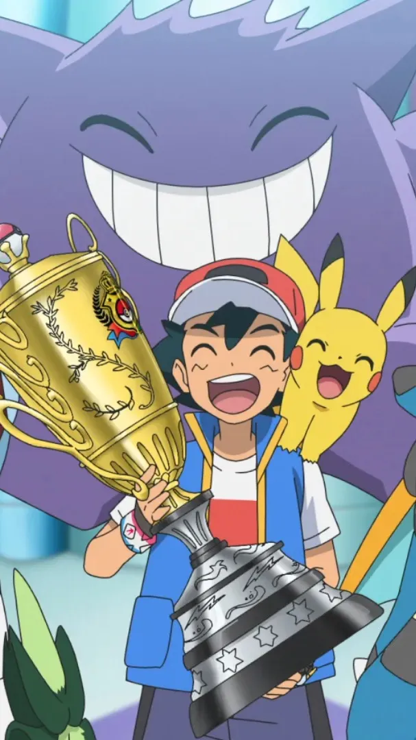 ai character: Ash Ketchum background