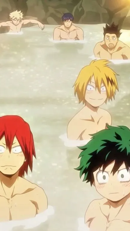 ai character: MHA Hot Springs background