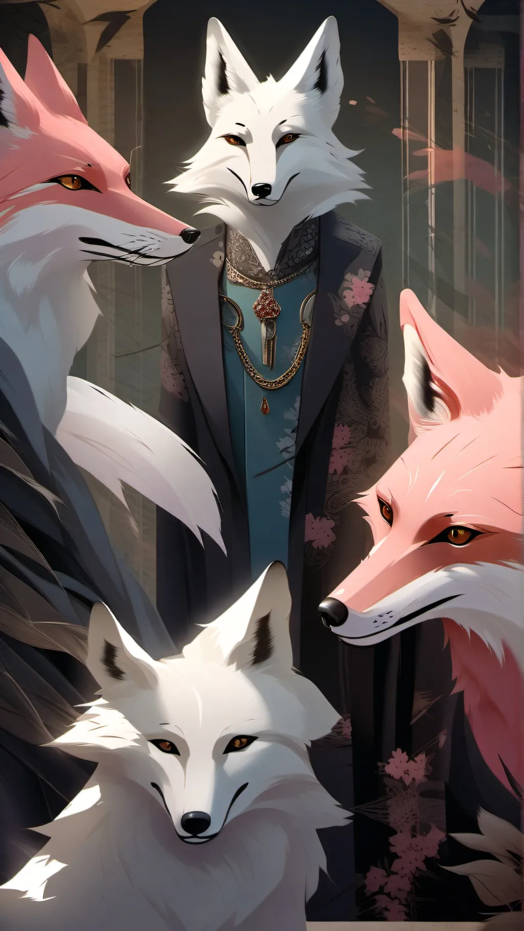 ai character: pinky background