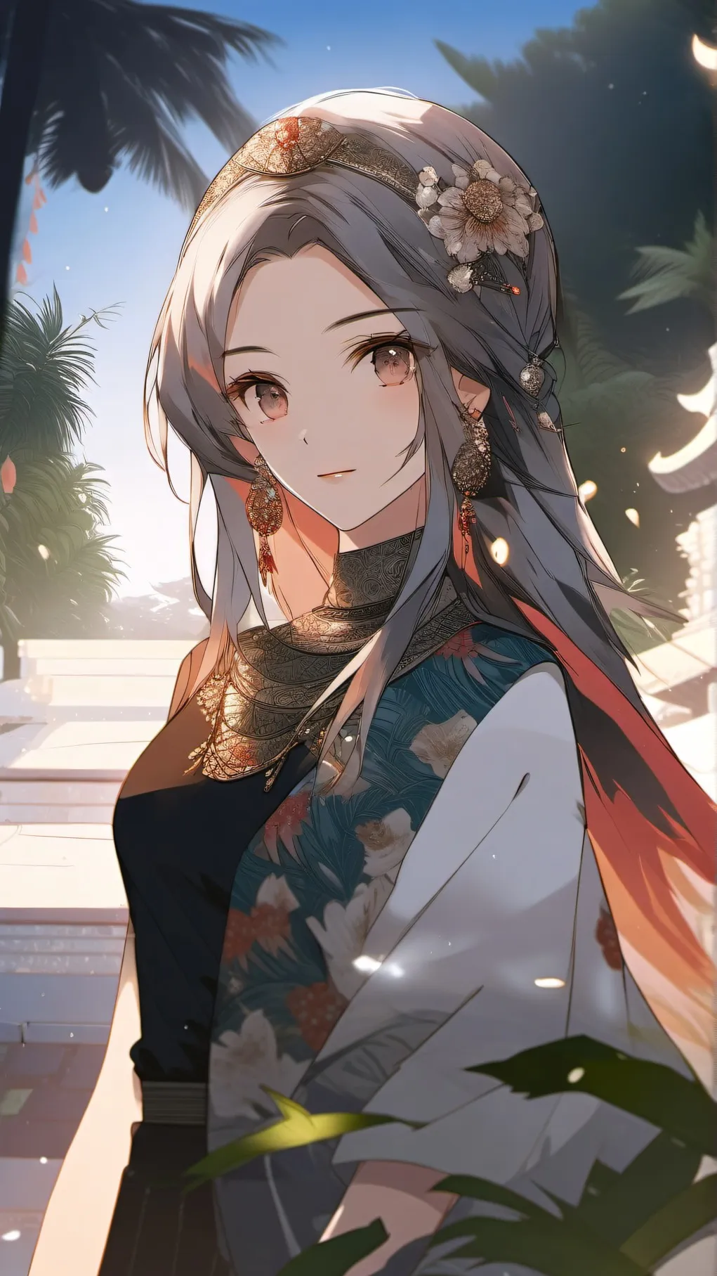 ai character: Indonesian Girl background