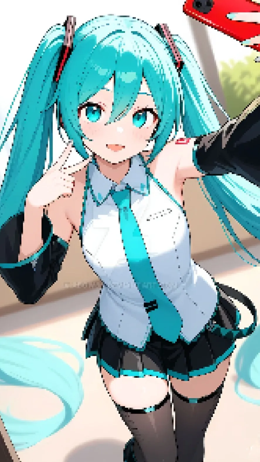 ai character: Miku Hatsune tg tf background