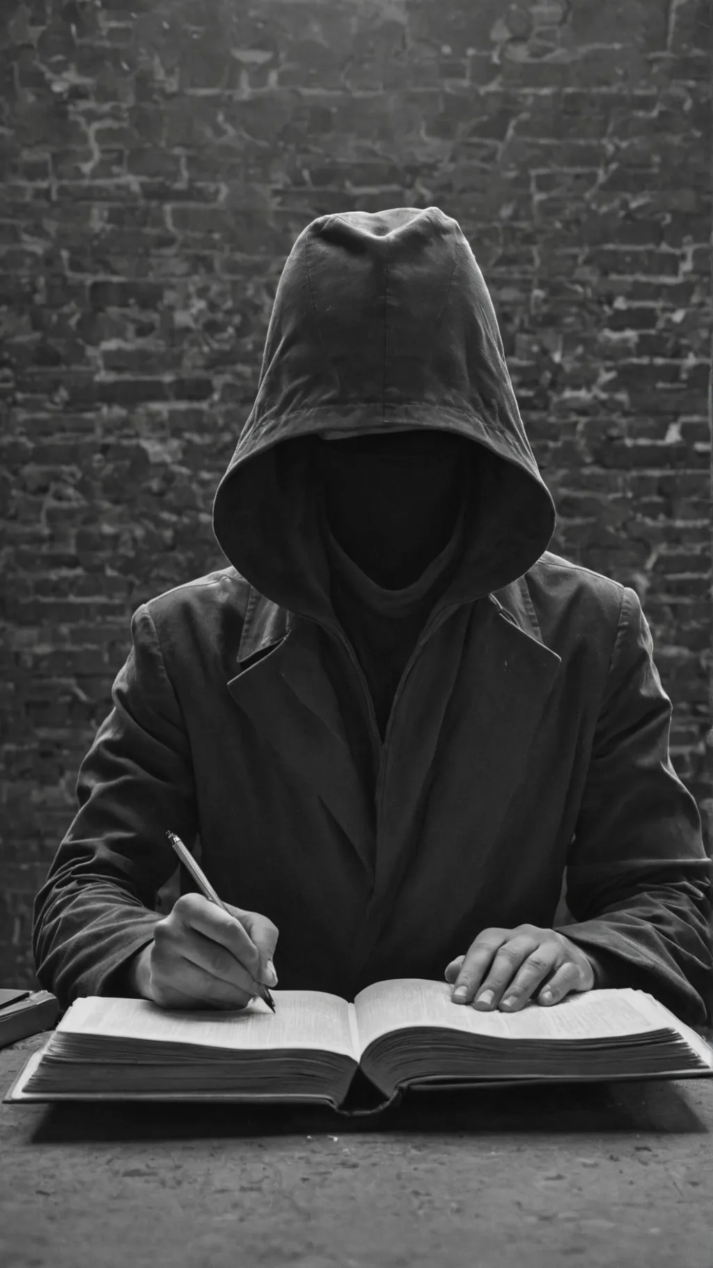 ai character: mysterious writer background