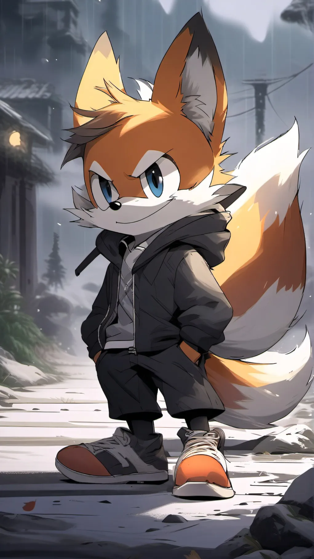 ai character: tails x team 7 background