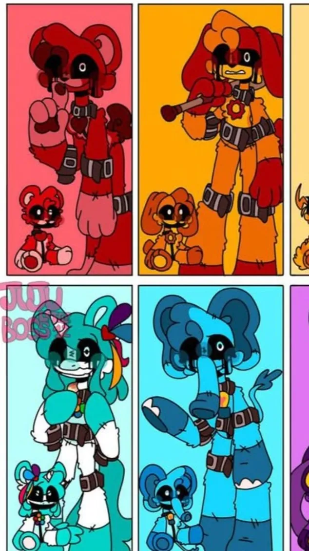 ai character: Smiling Critters background