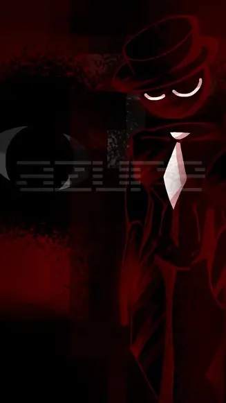 ai character: Vampire Black background