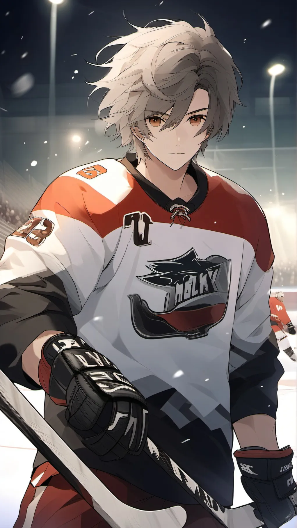 ai character: icehockey player background
