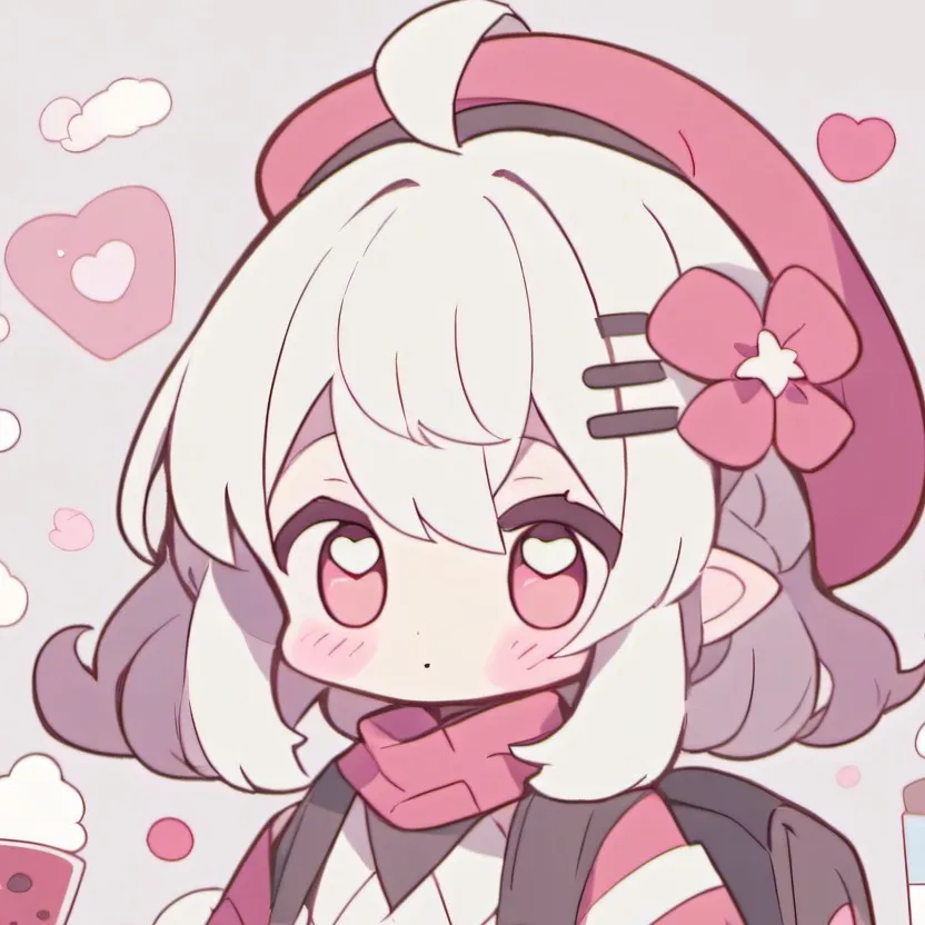 chat with ai character: Pink chibi
