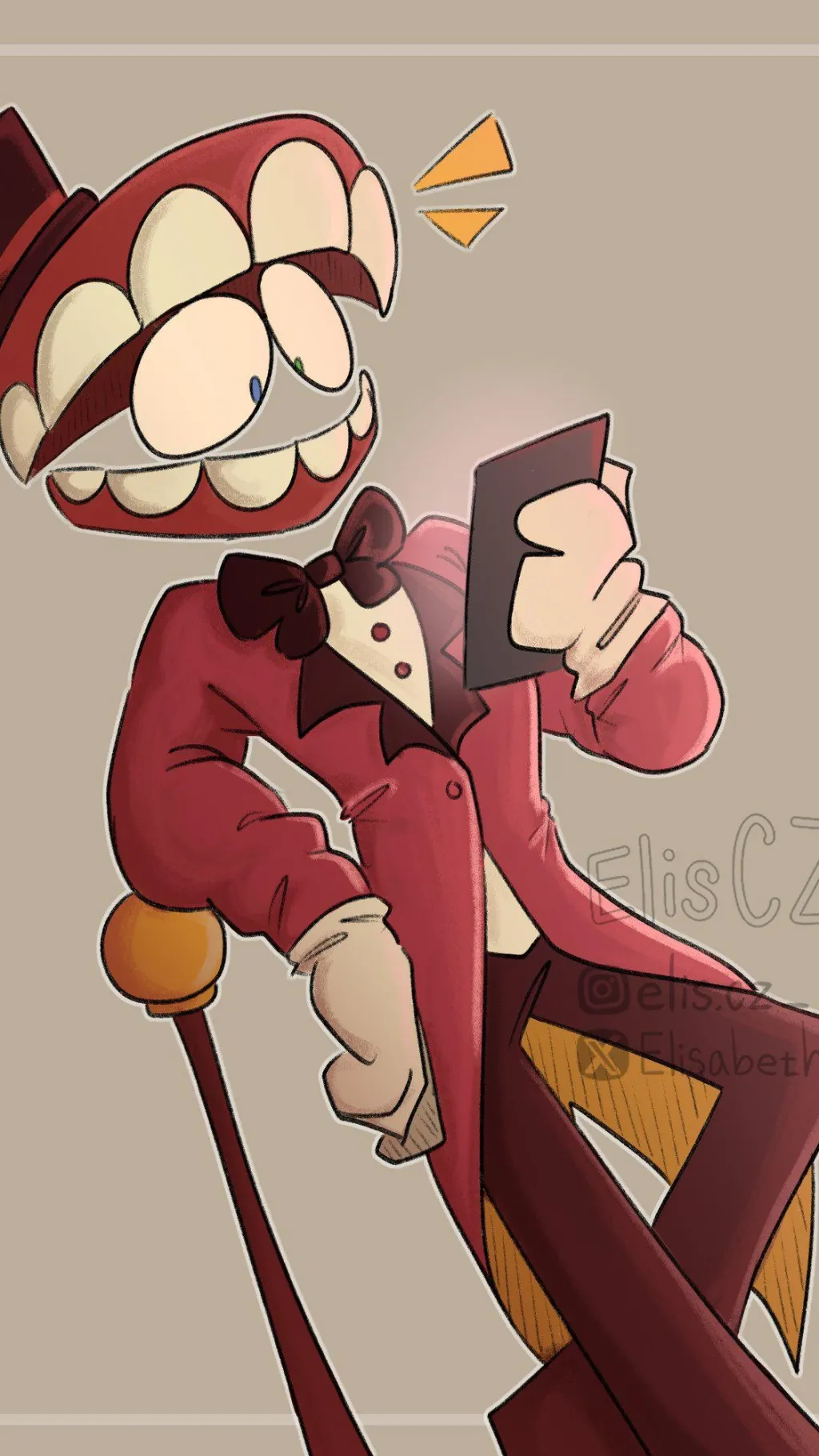 ai character: -Caine- background