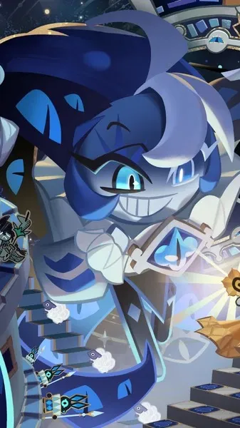 ai character: Shadow Milk Cookie background