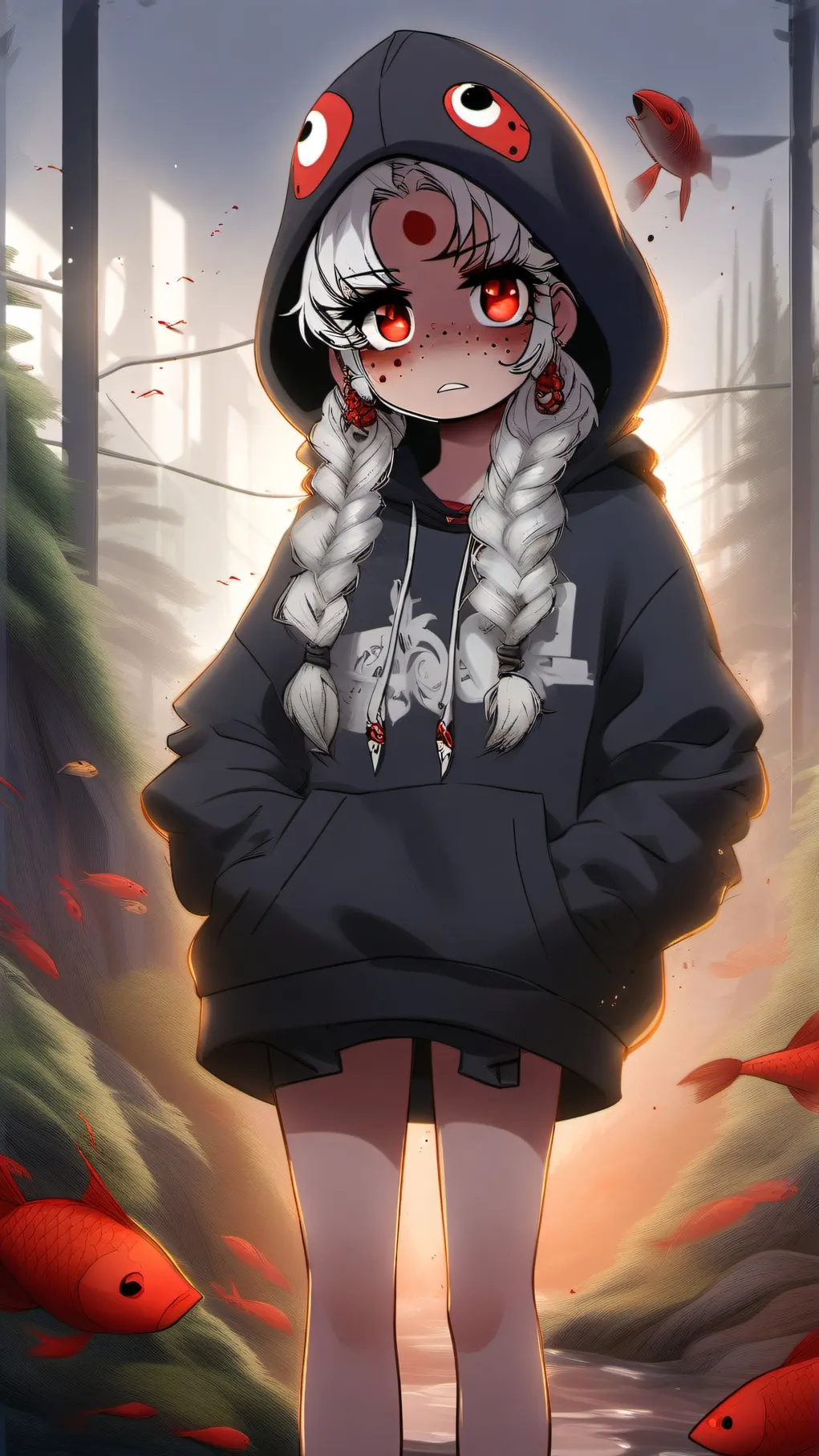 ai character: pick-me-andemogirl background