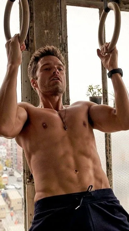 ai character: Sebastian Stan background