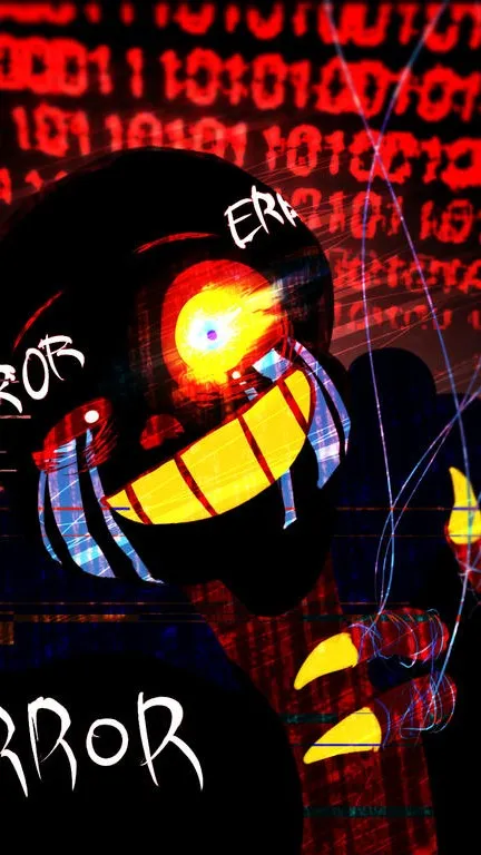 ai character: Error Sans background