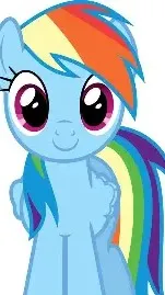 ai character: Rainbow Dash background