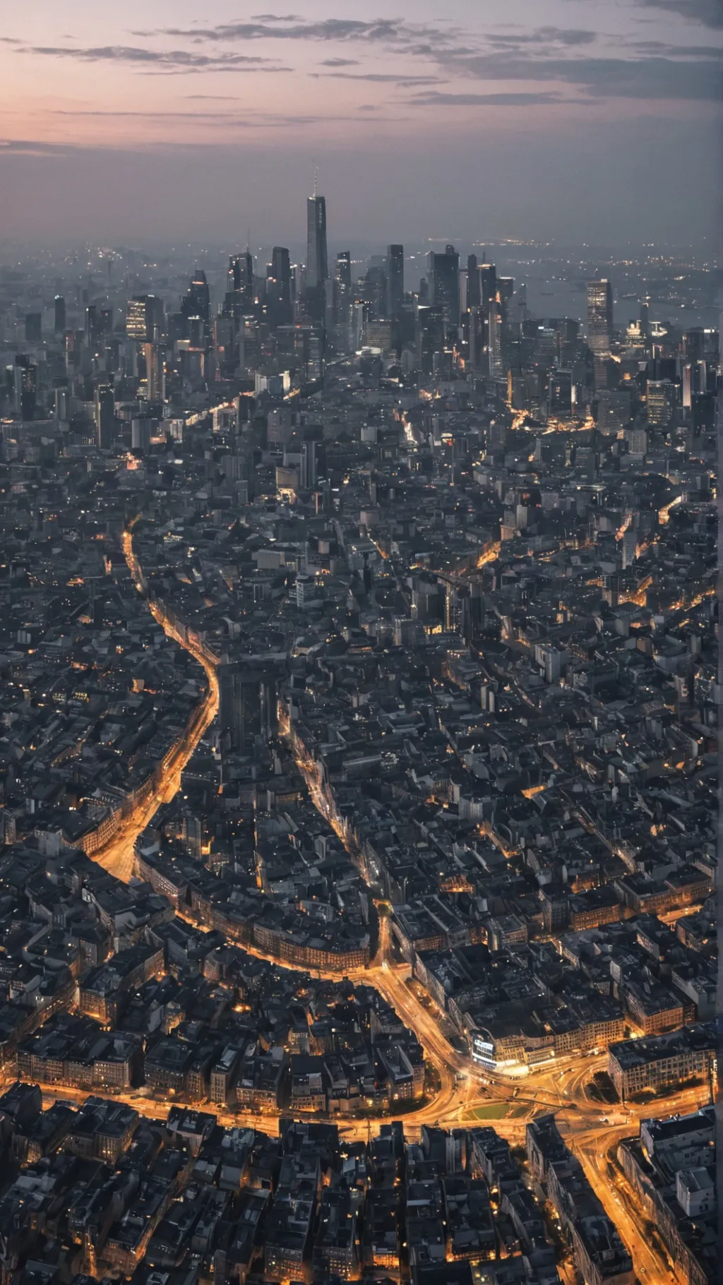 ai character: The city  background