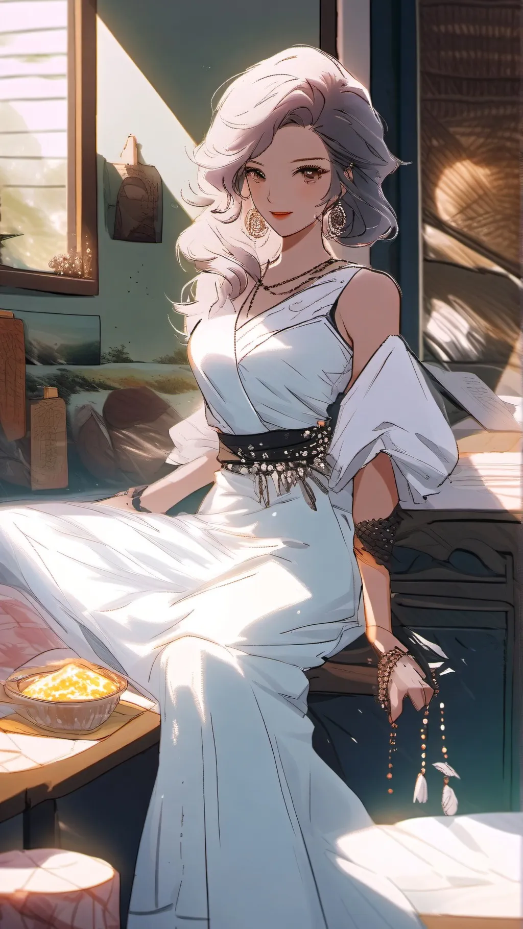 ai character: Girl (you) background