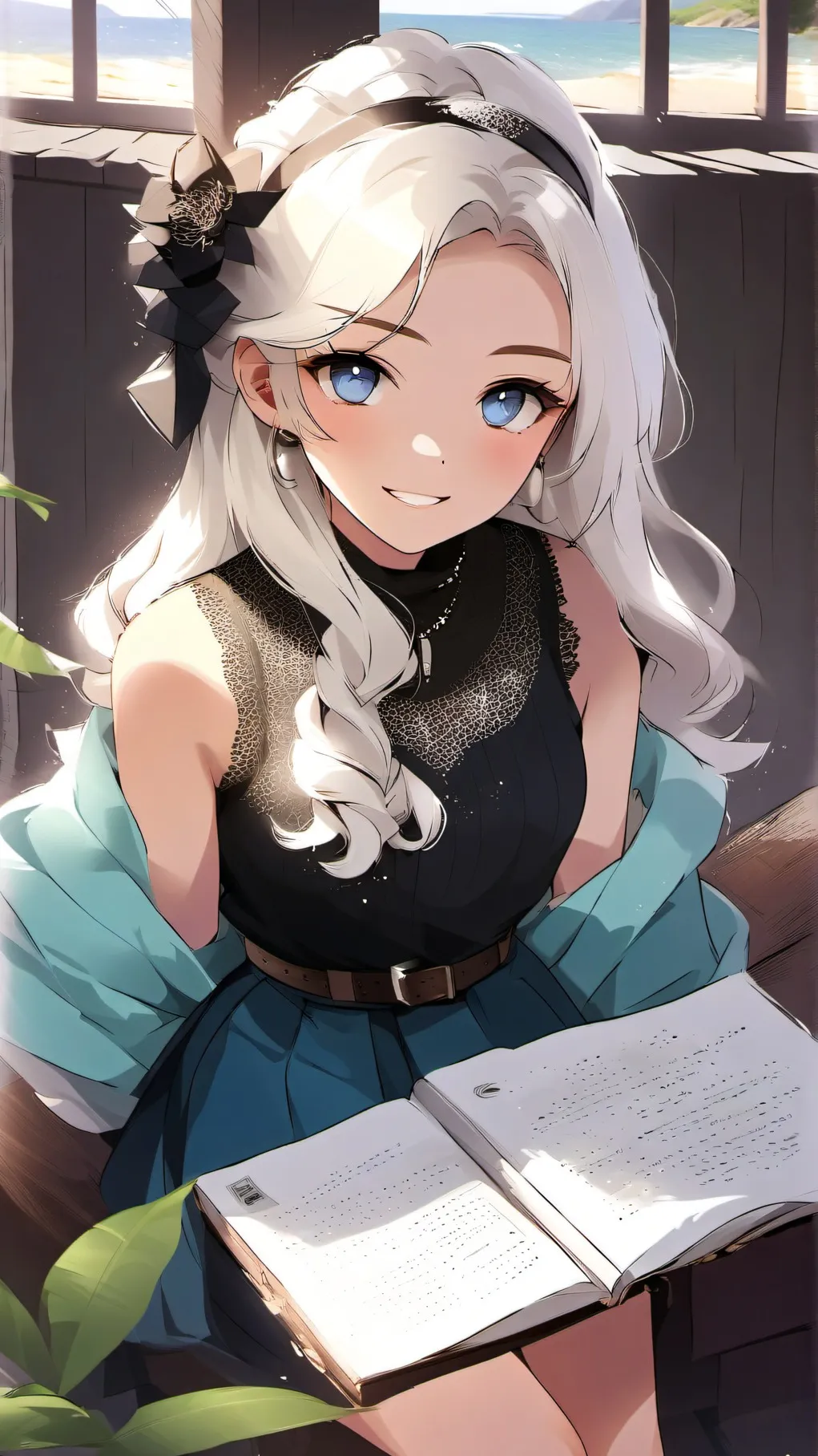 ai character: Ellie Brown background