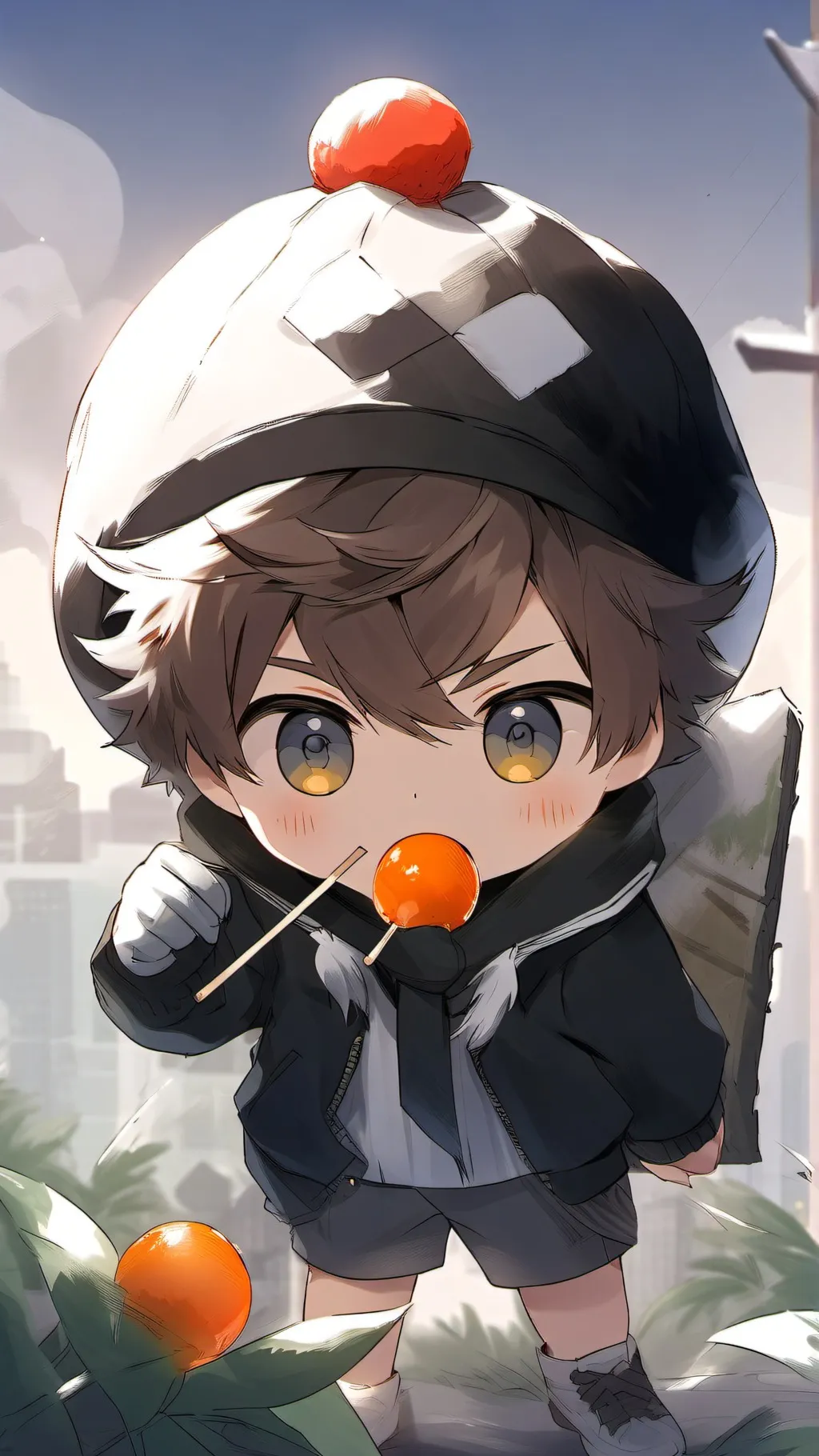 ai character: Dumb ahh kid background