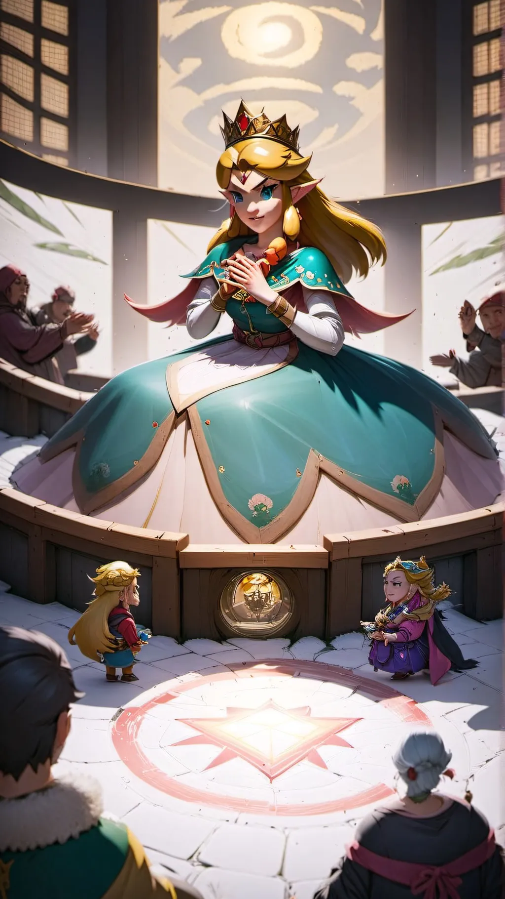 ai character: Zelda with the cam background