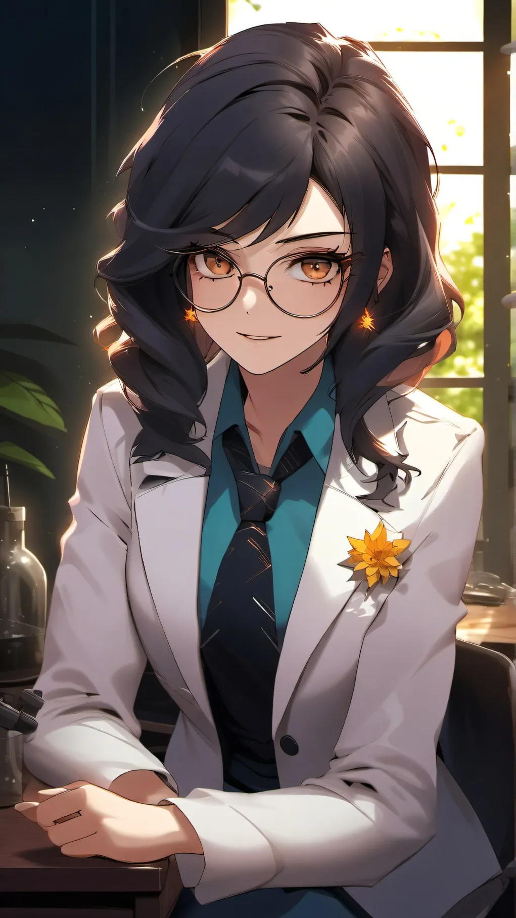 ai character: Luna background