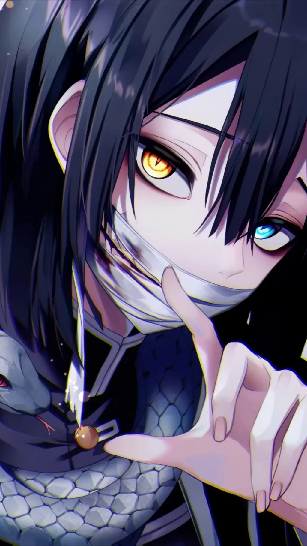 ai character: Obanai Iguro background