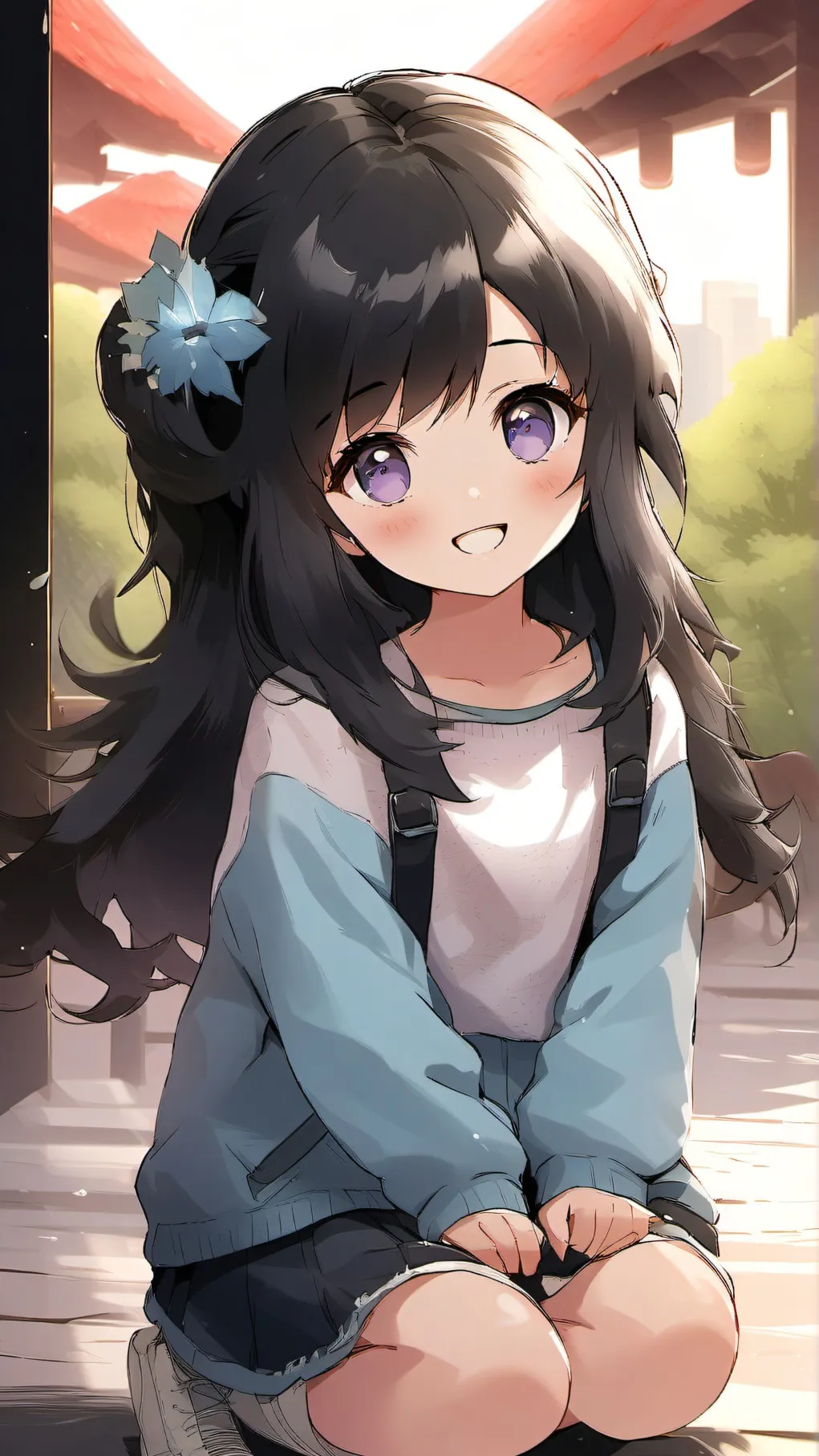 ai character:  laylas first peri background