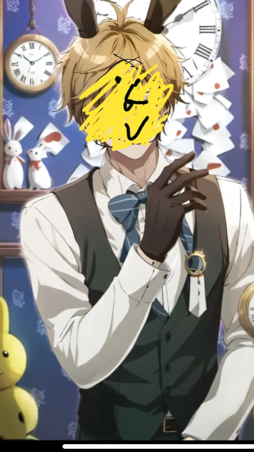 ai character: Clock background