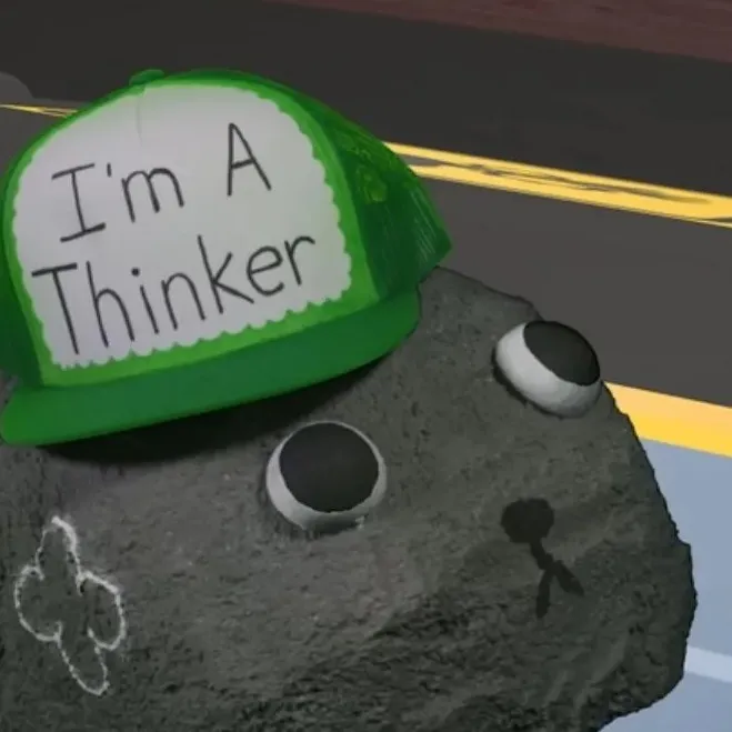 chat with ai character: pebblethinkingcap