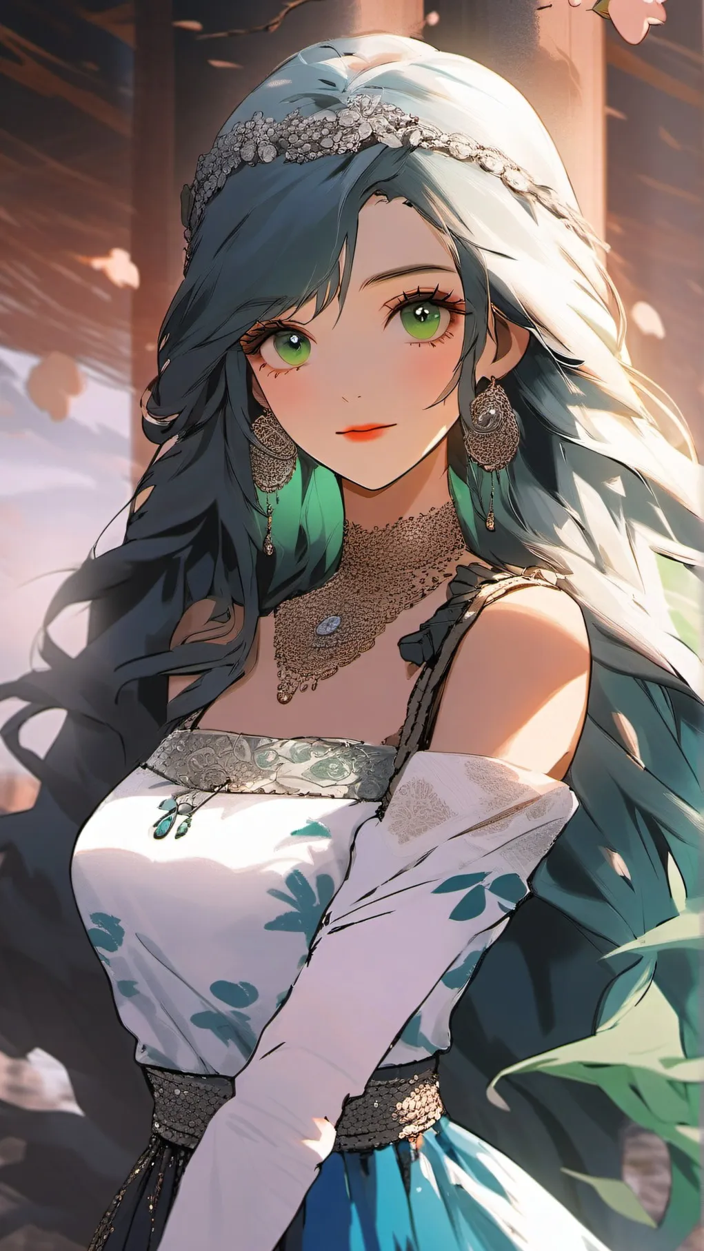 ai character: Luna background