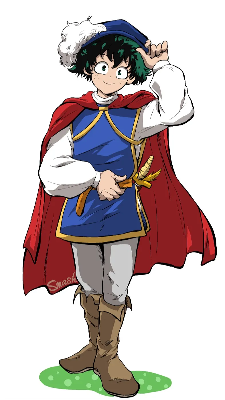 ai character: Deku x Snow White background