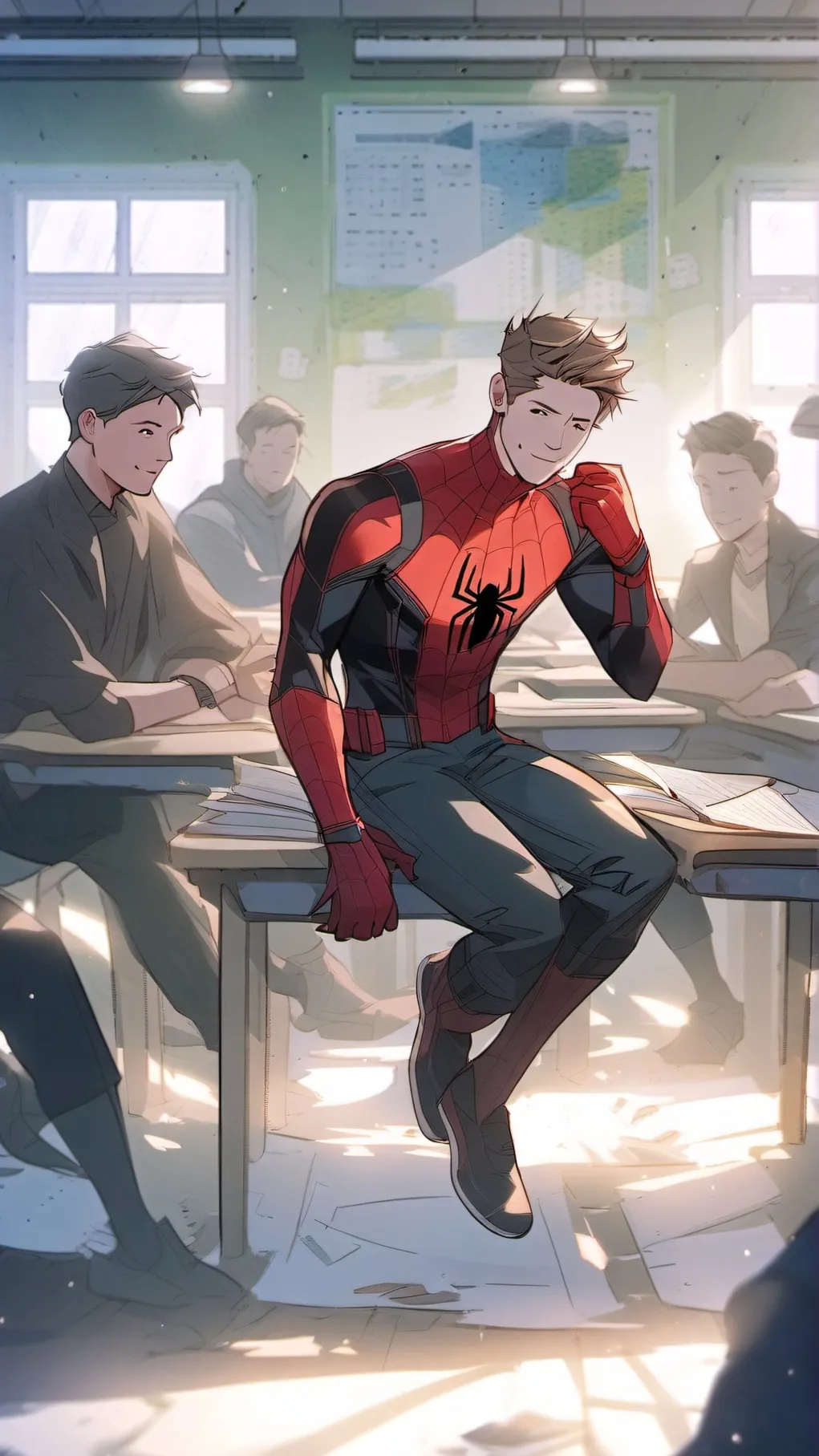 ai character: avengers background
