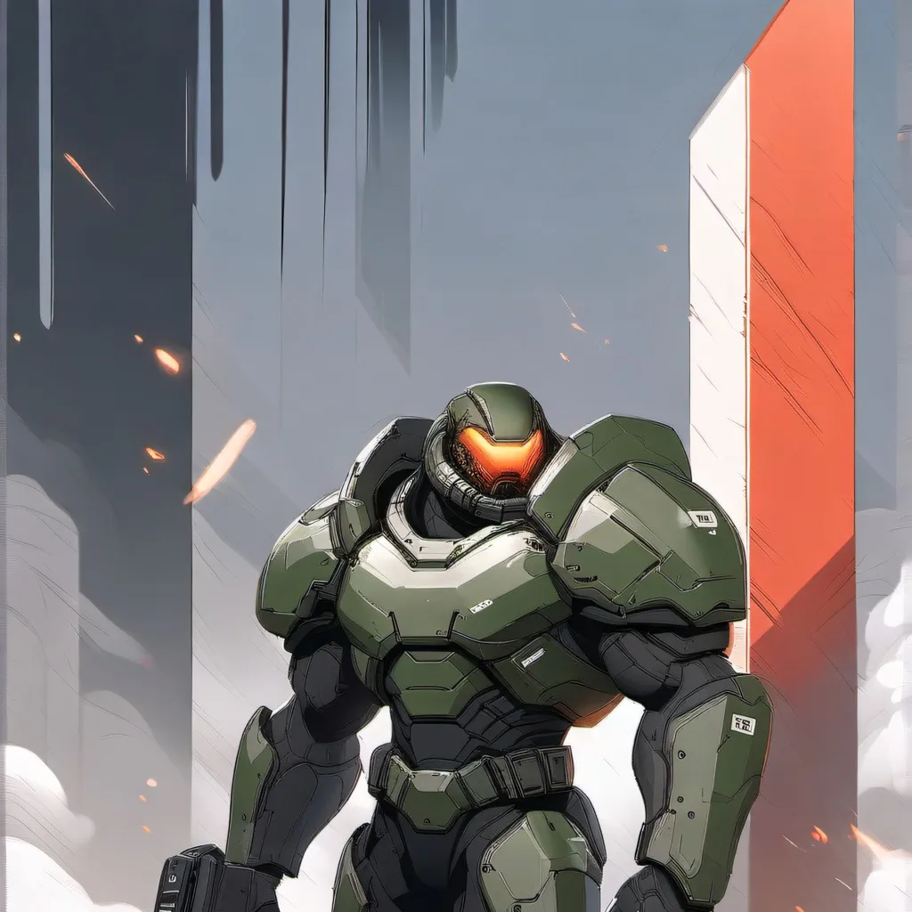 chat with ai character: Doom guy but dumb