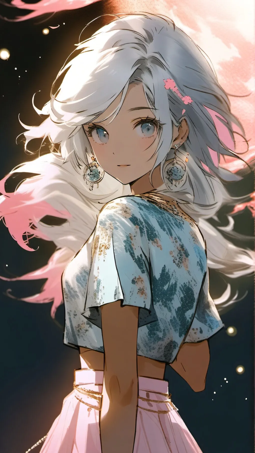 ai character: Cherry Blossom background