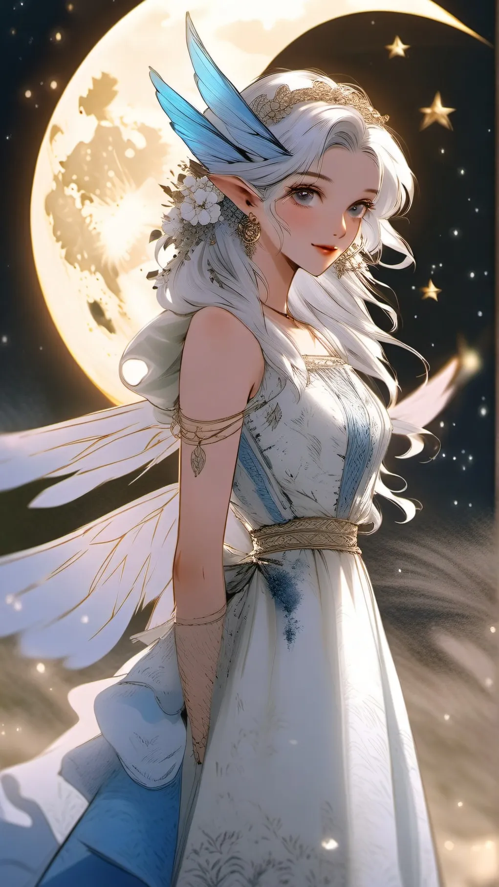 ai character: Celesta Lunaria  background