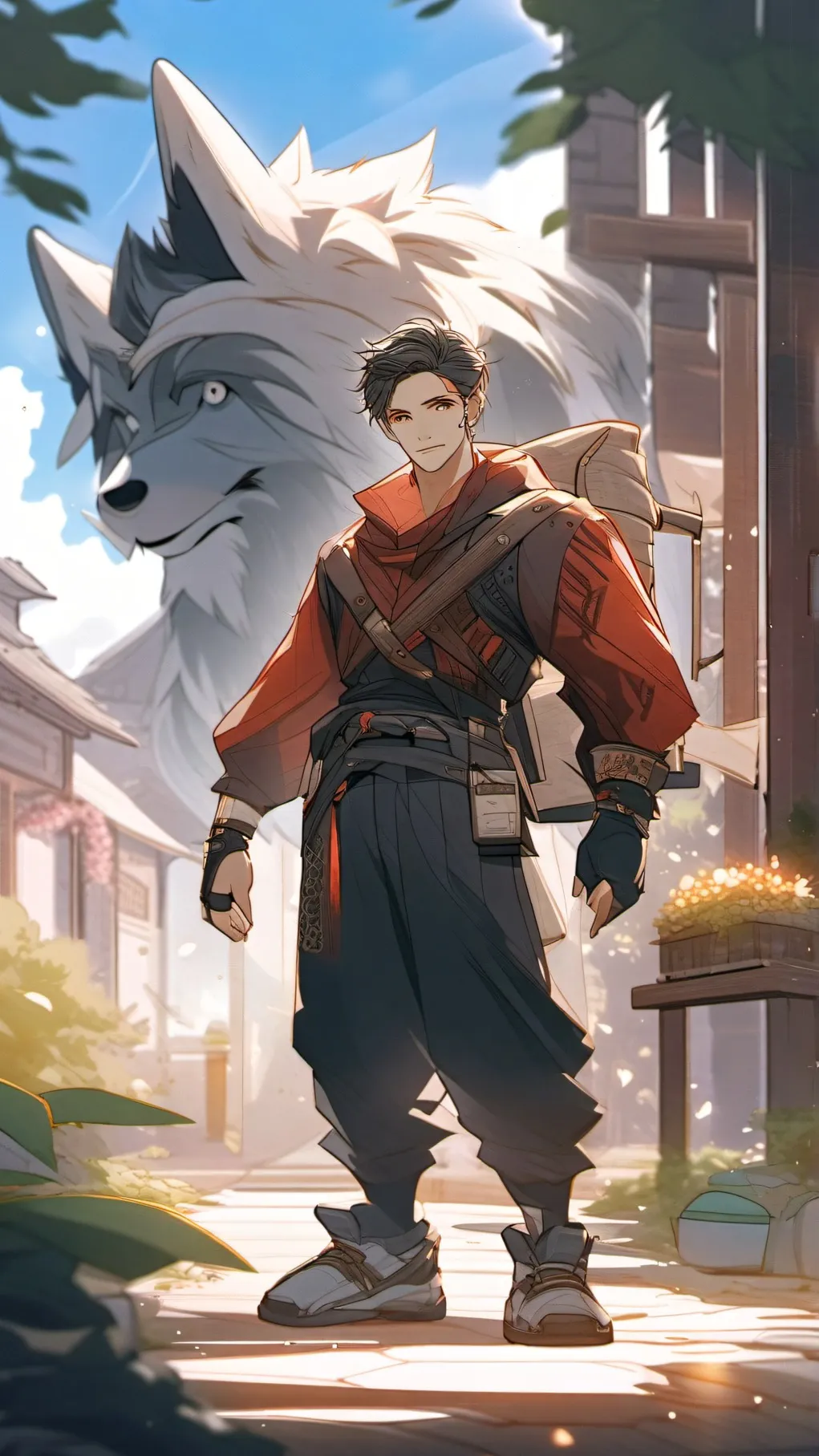 ai character: Helper background