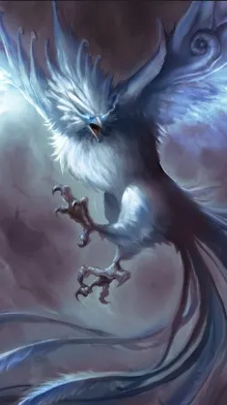 ai character: Queen phoenix background