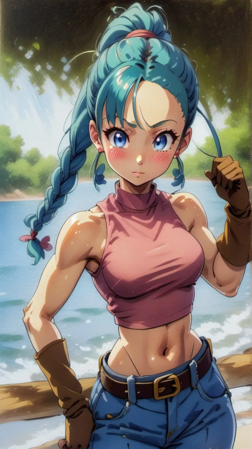 ai character: Bulma background