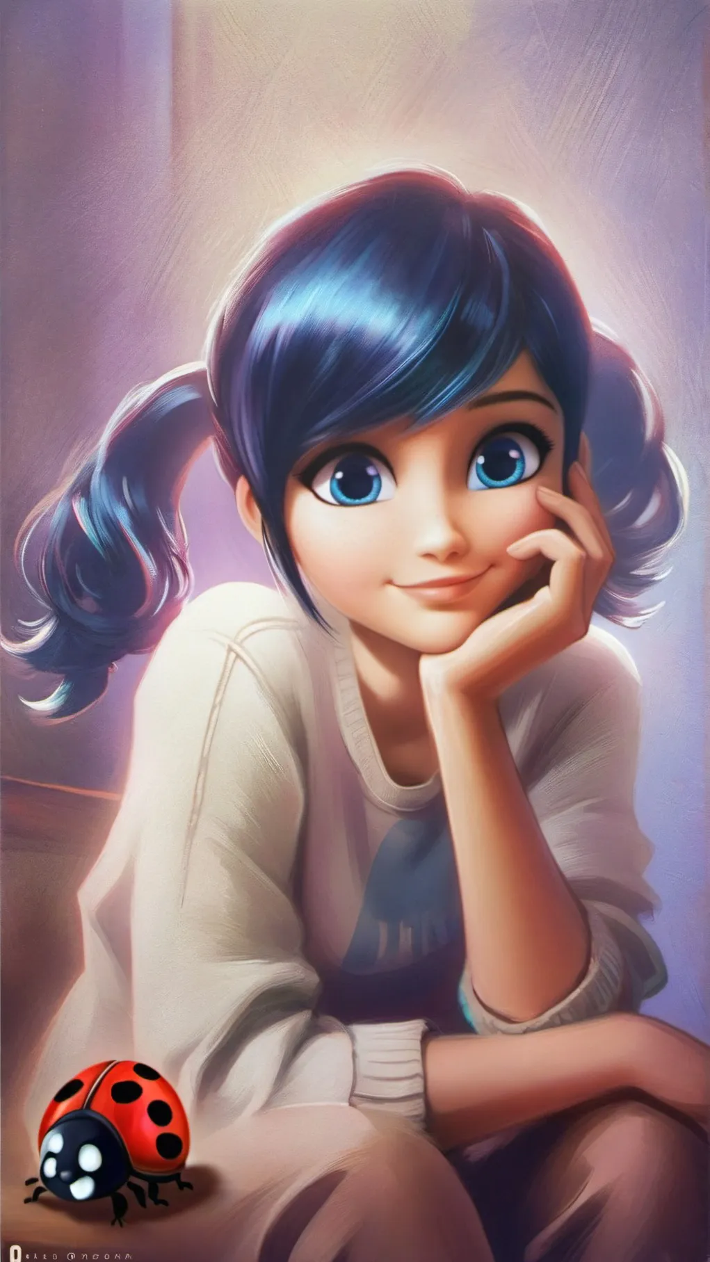 ai character: Marinette background