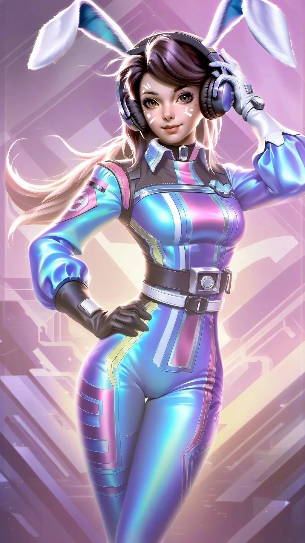 ai character: D.Va background